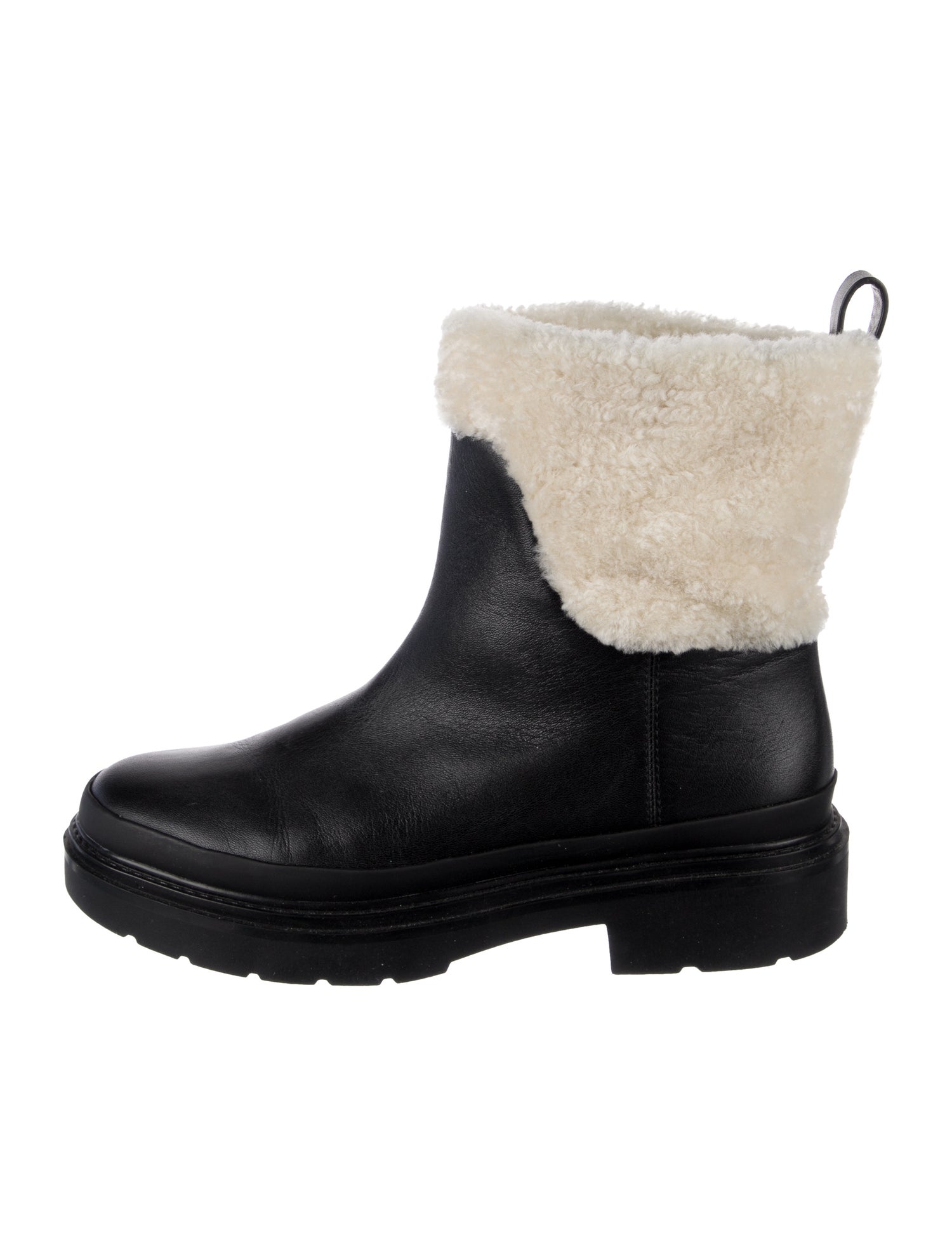 Vince Leather Colorblock Pattern Boots