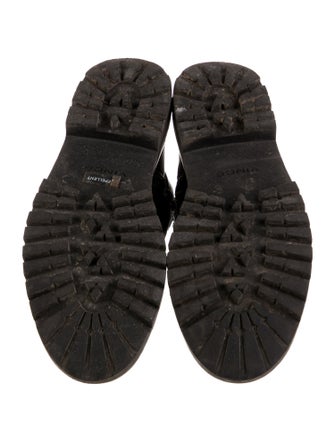 Vince Leather Combat Boots