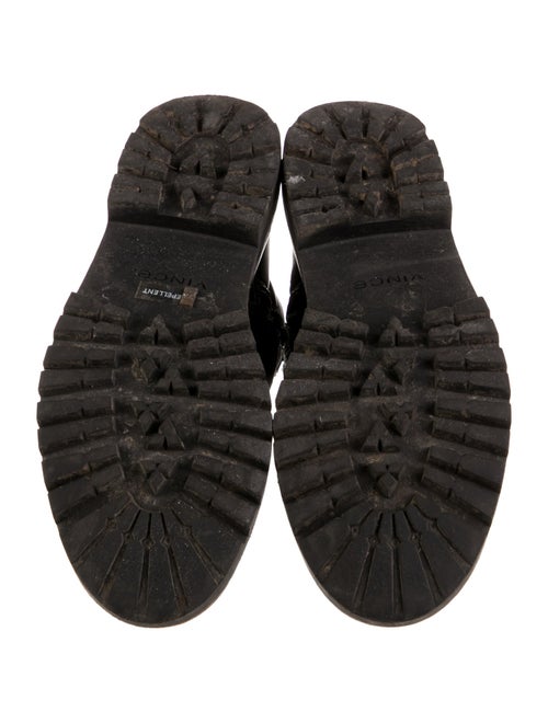 Vince Leather Combat Boots