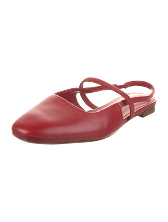 Vince Leather Slingback Flats