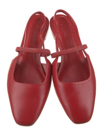 Vince Leather Slingback Flats