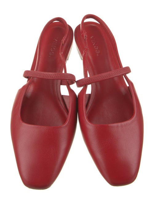 Vince Leather Slingback Flats
