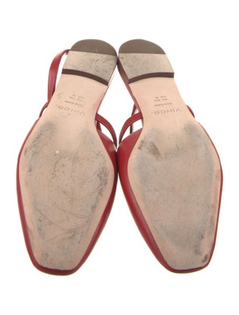 Vince Leather Slingback Flats