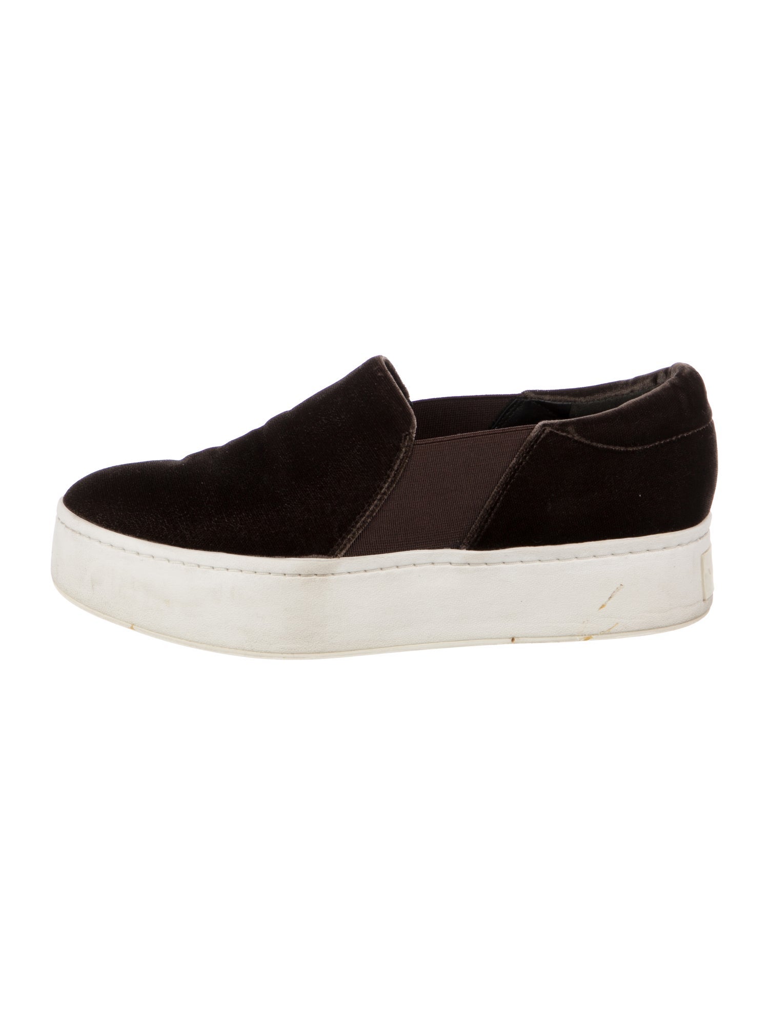 Vince Velvet Colorblock Pattern Sneakers