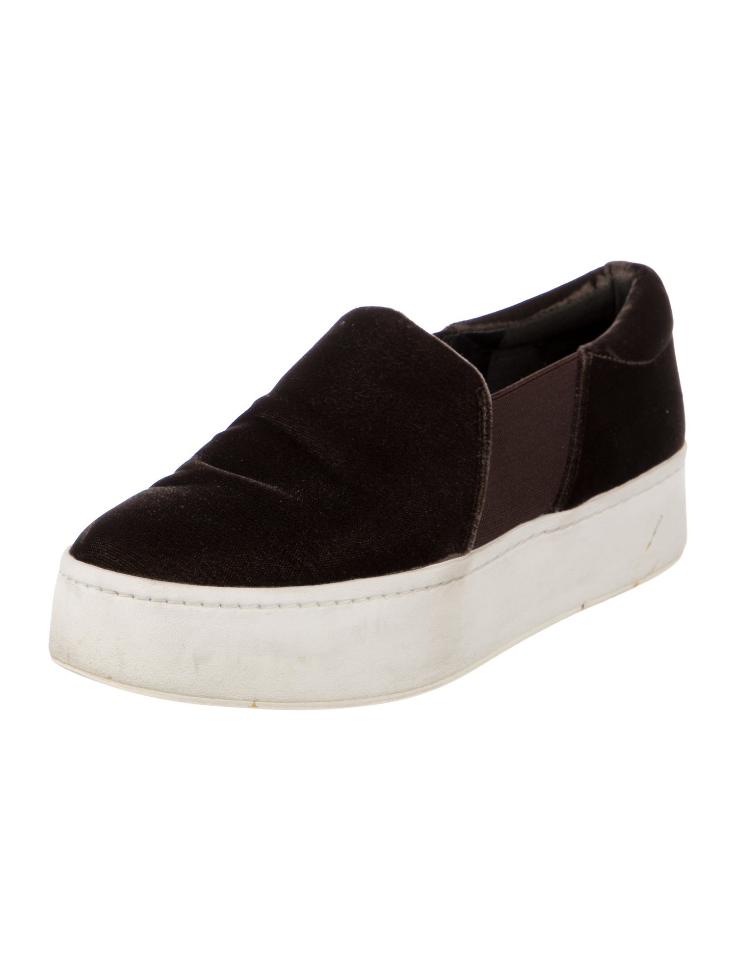 Vince Velvet Colorblock Pattern Sneakers