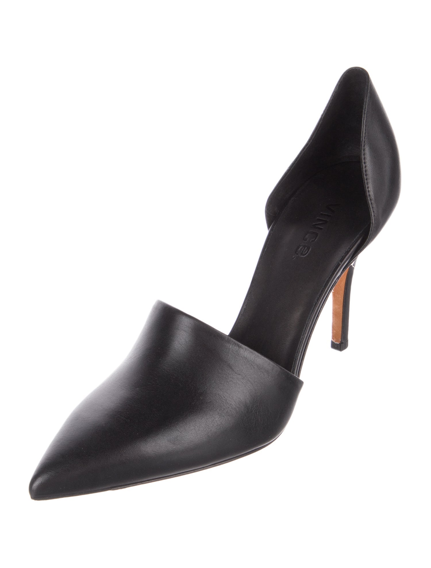 Vince Leather D'Orsay Pumps