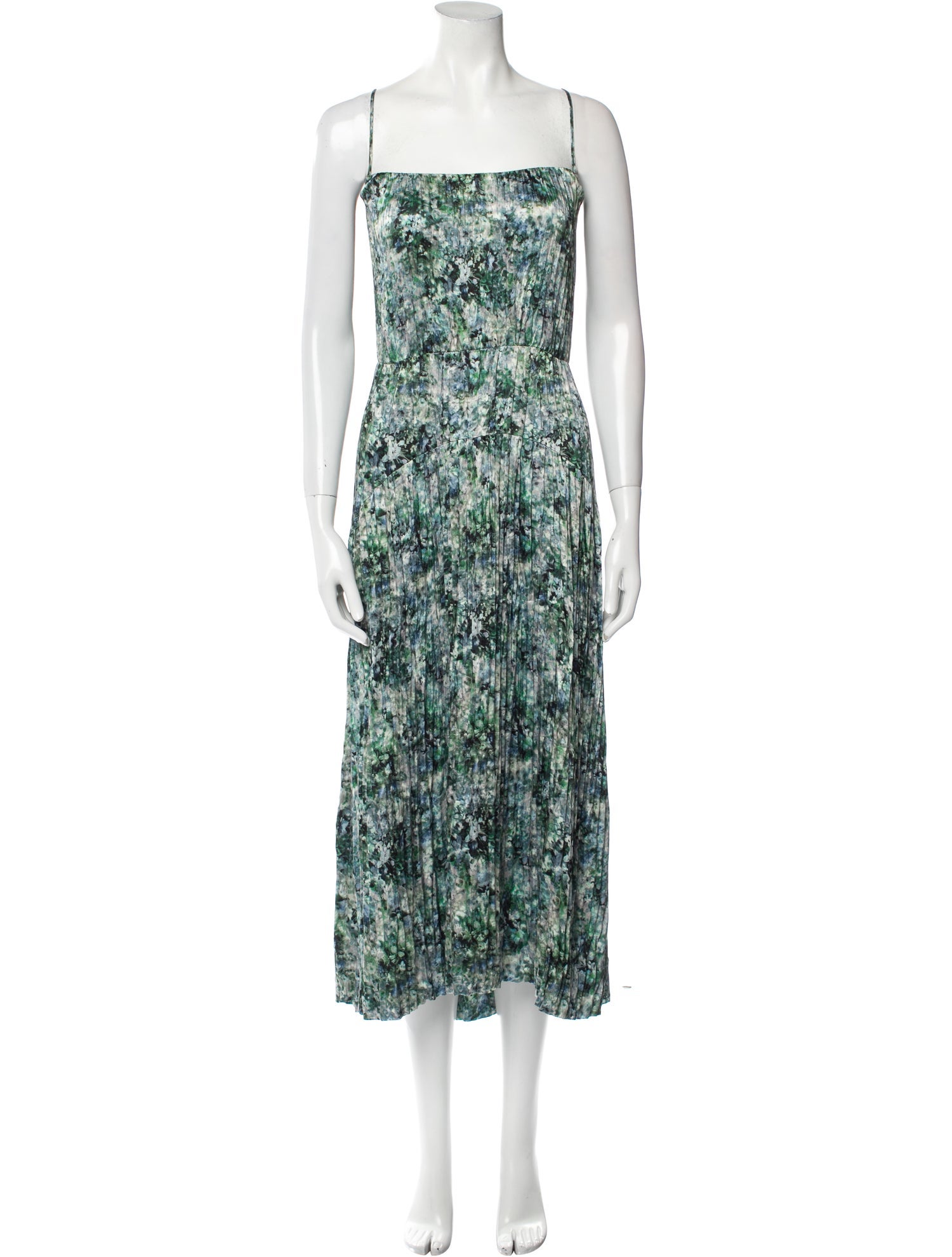 Vince Floral Print Long Dress