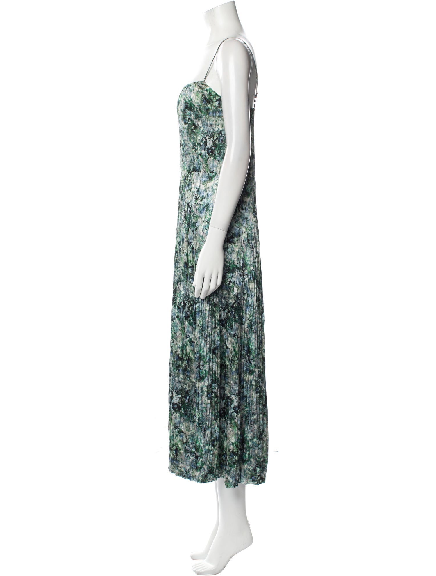 Vince Floral Print Long Dress