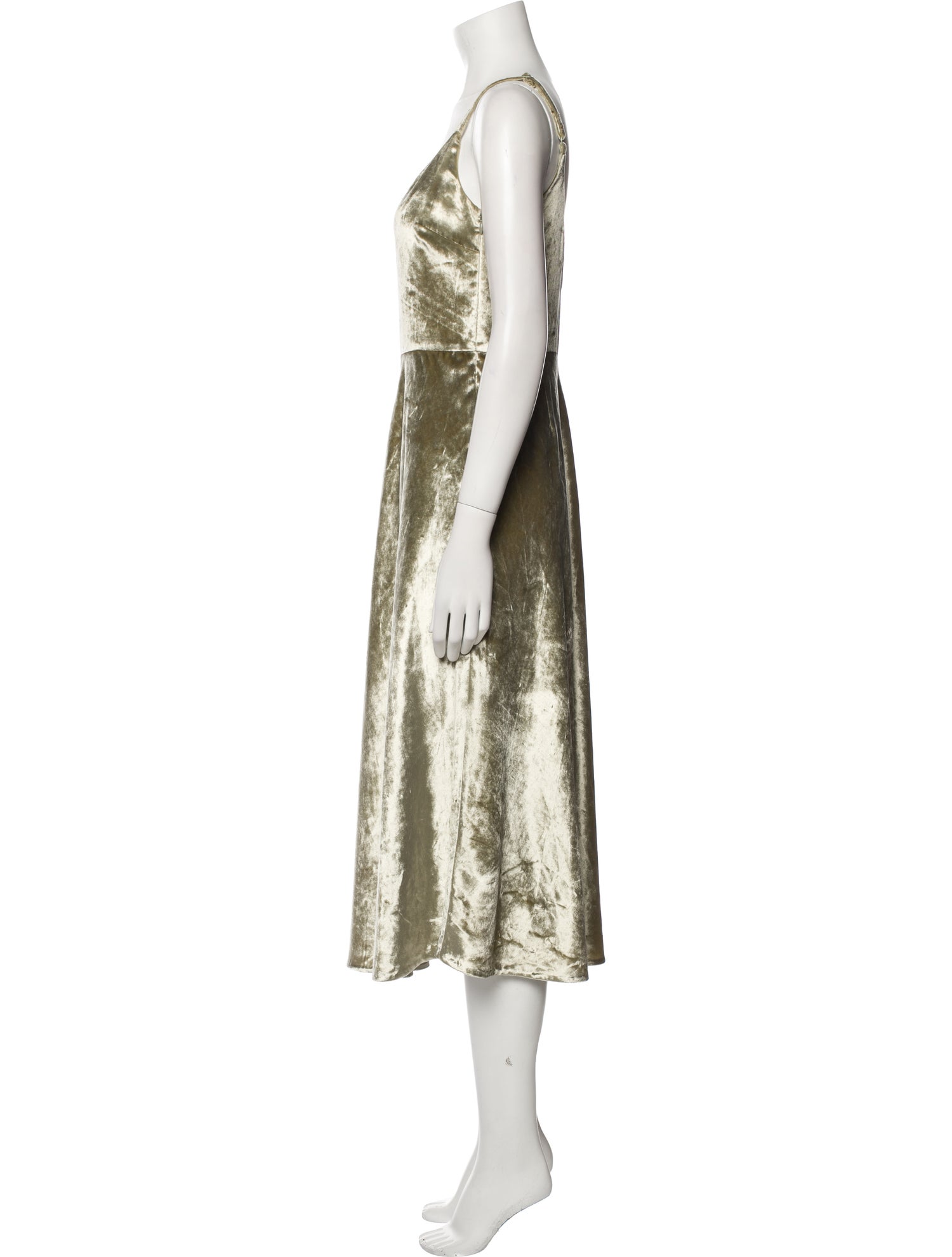 Vince Scoop Neck Midi Length Dress