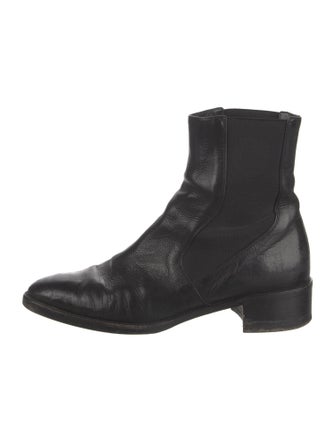 Vince Leather Combat Boots