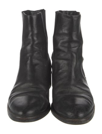Vince Leather Combat Boots
