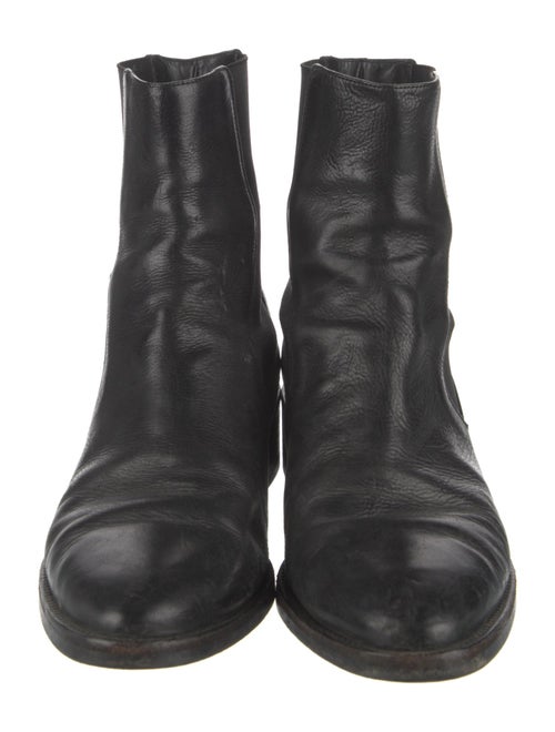 Vince Leather Combat Boots