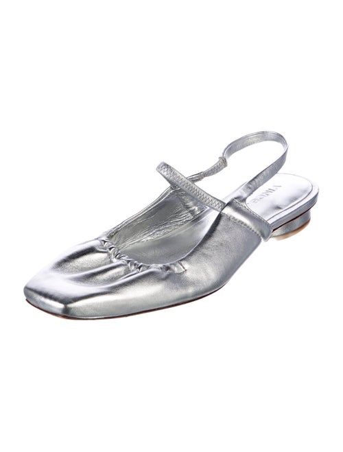Vince Leather Slingback Flats