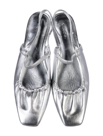 Vince Leather Slingback Flats