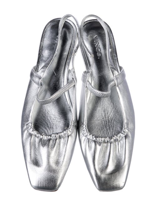 Vince Leather Slingback Flats