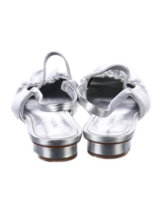 Vince Leather Slingback Flats