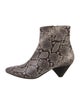 Vince Embossed Leather Animal Print Boots