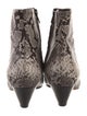 Vince Embossed Leather Animal Print Boots