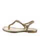 Vince Leather T-Strap Sandals