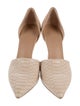 Vince Embossed Leather D'Orsay Pumps