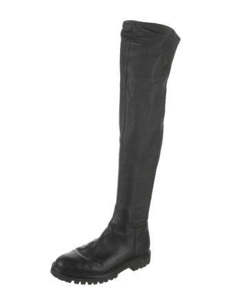 Vince Leather Sock Boots