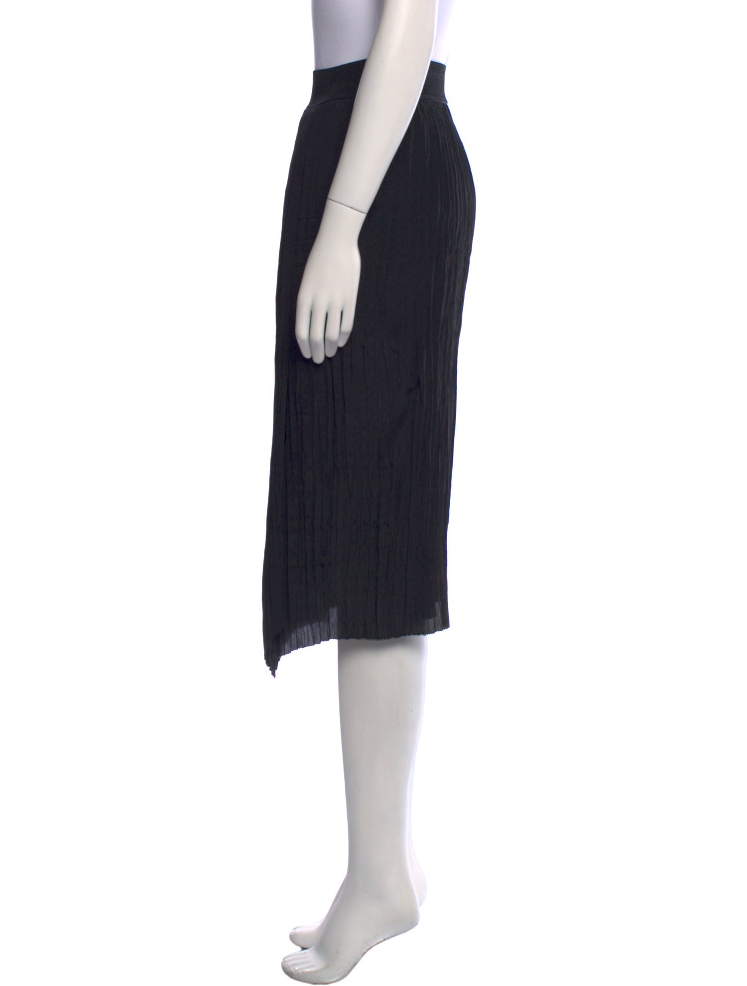 Vince Pleated Accents Midi Length Skirt