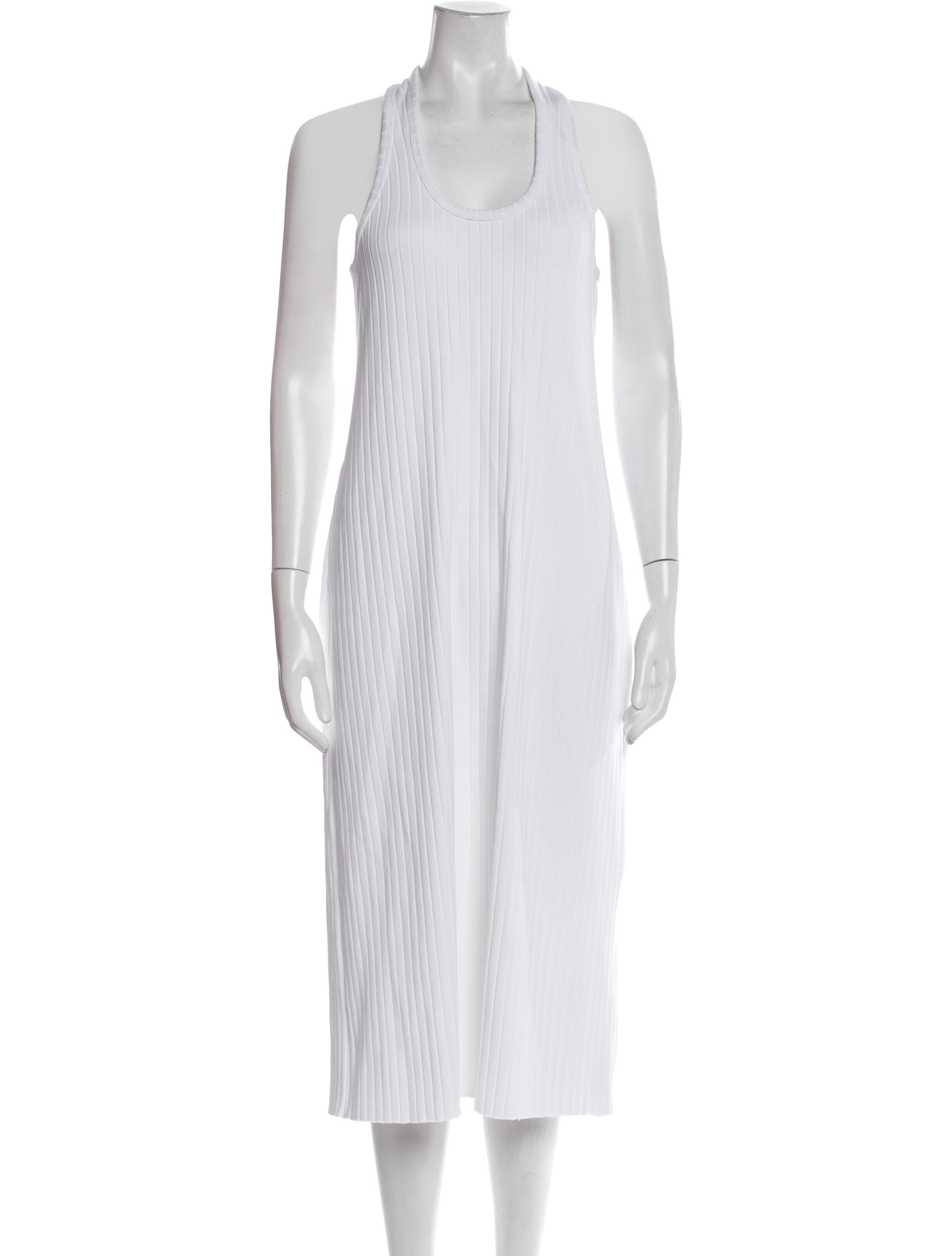 Vince Scoop Neck Midi Length Dress