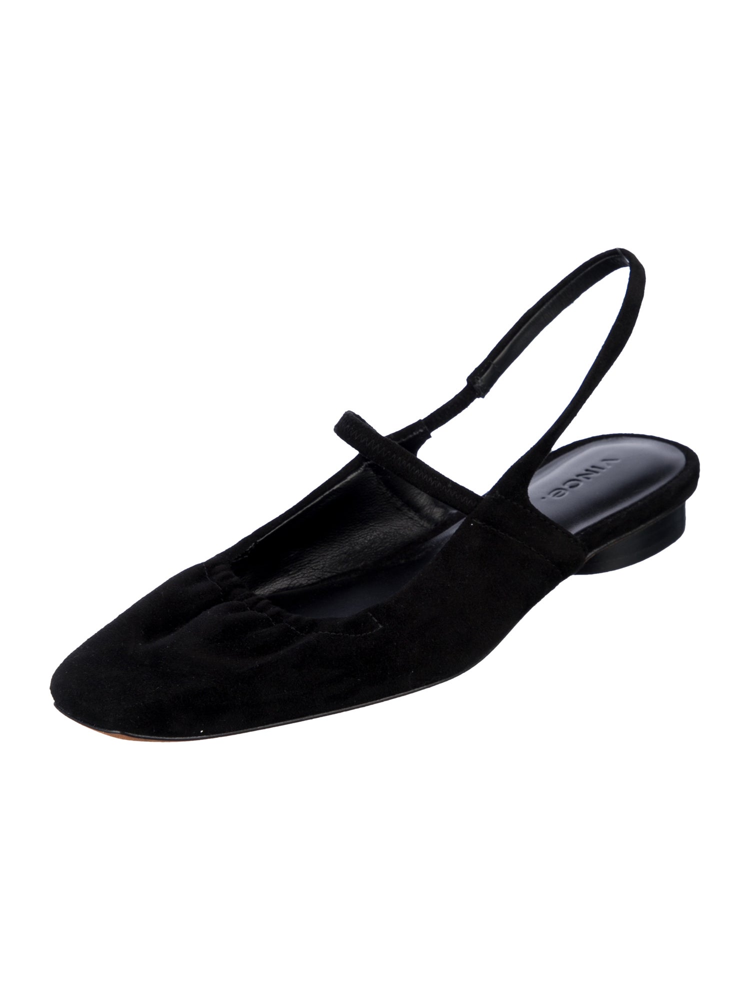 Vince Leather Slingback Flats