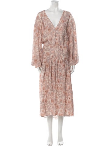 Vince Dresses Floral Print Long Dress S