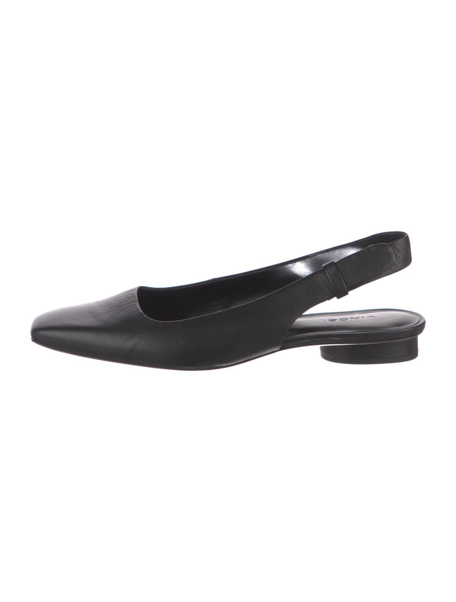 Vince Leather Slingback Flats