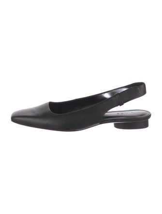 Vince Leather Slingback Flats