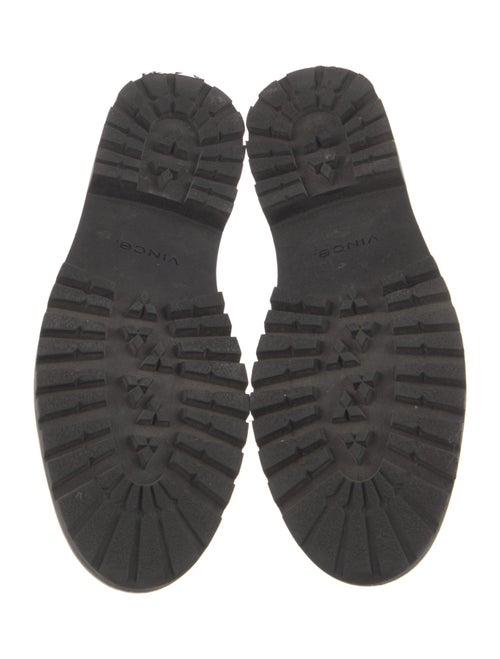 Vince Leather Animal Print Lace-Up Boots