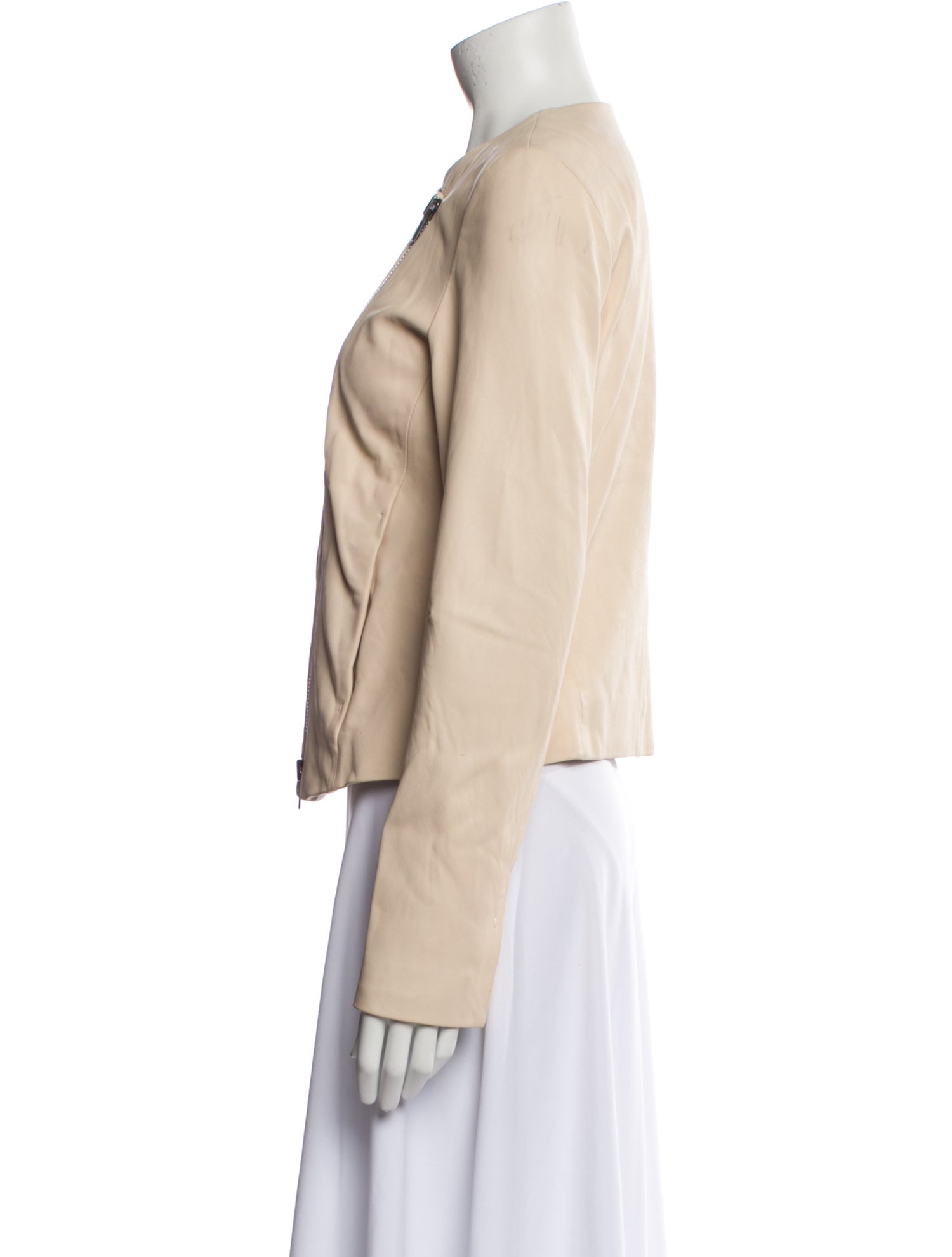 Vince Lamb Leather Biker Jacket