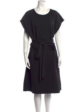 Vince Scoop Neck Midi Length Dress