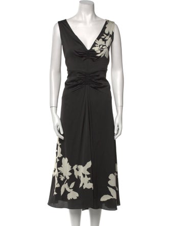 Vince V-Neck Long Dress