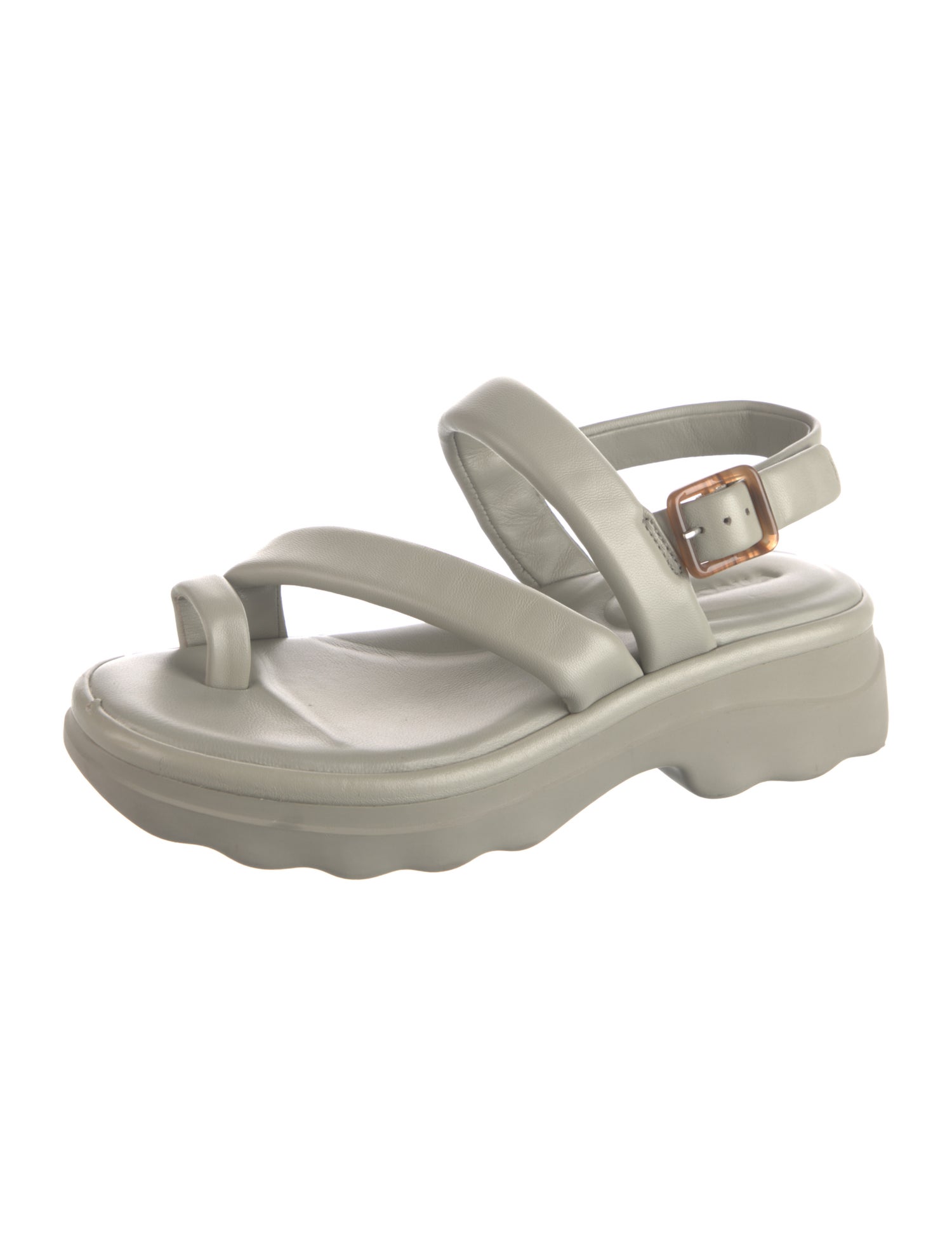 サンダル・ミュール Gia Borghini Patent Leather Sandals Gia 17 patent leather platform thong sandals in black - Gia