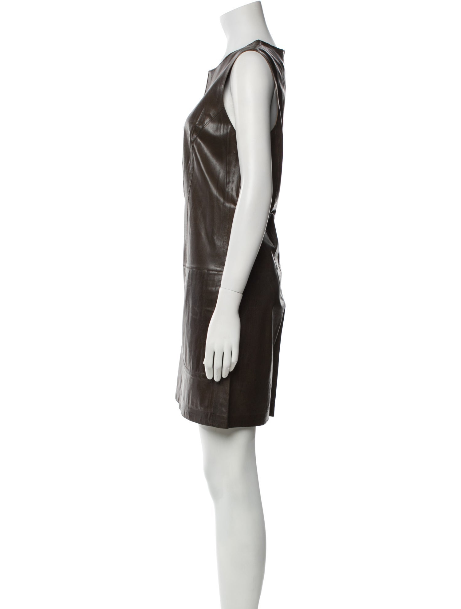 Vince Leather Mini Dress