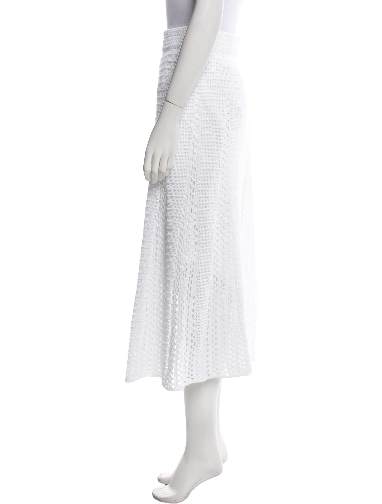 Vince Lace Pattern Midi Length Skirt