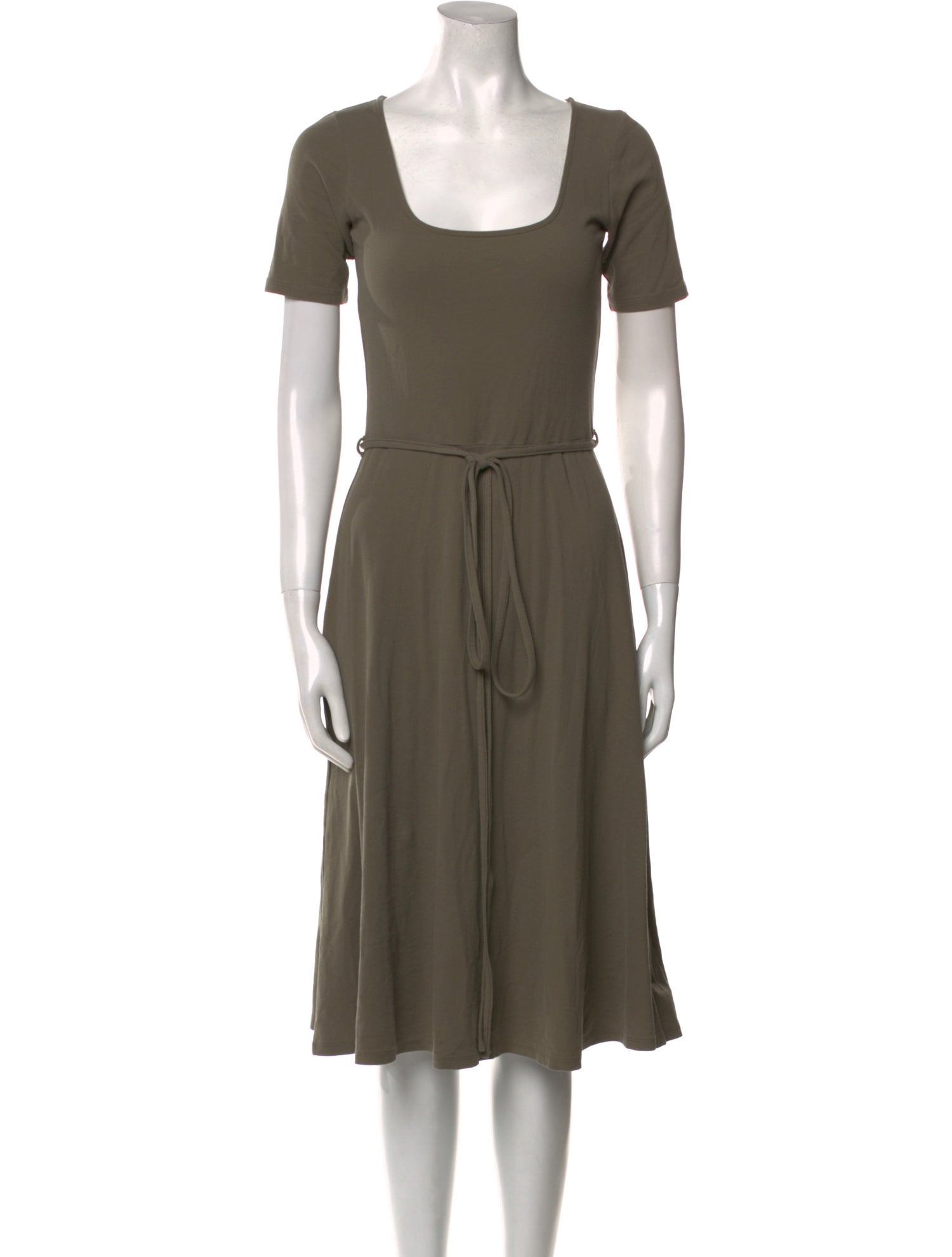 Vince Square Neckline Knee-Length Dress