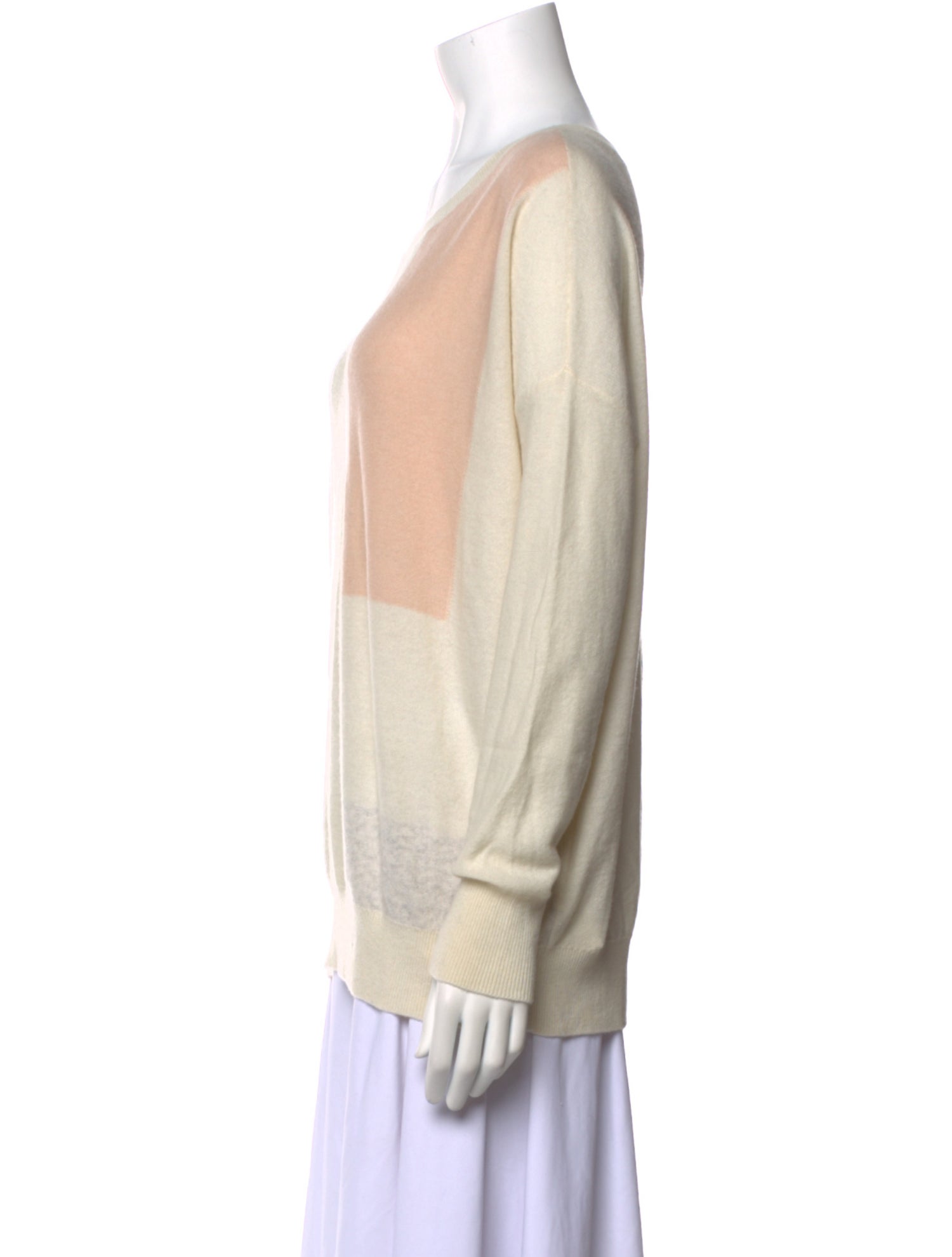 Vince Cashmere Colorblock Pattern Sweater w/ Tags