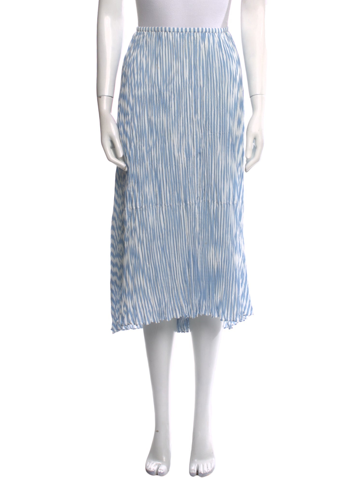 Vince Striped Midi Length Skirt