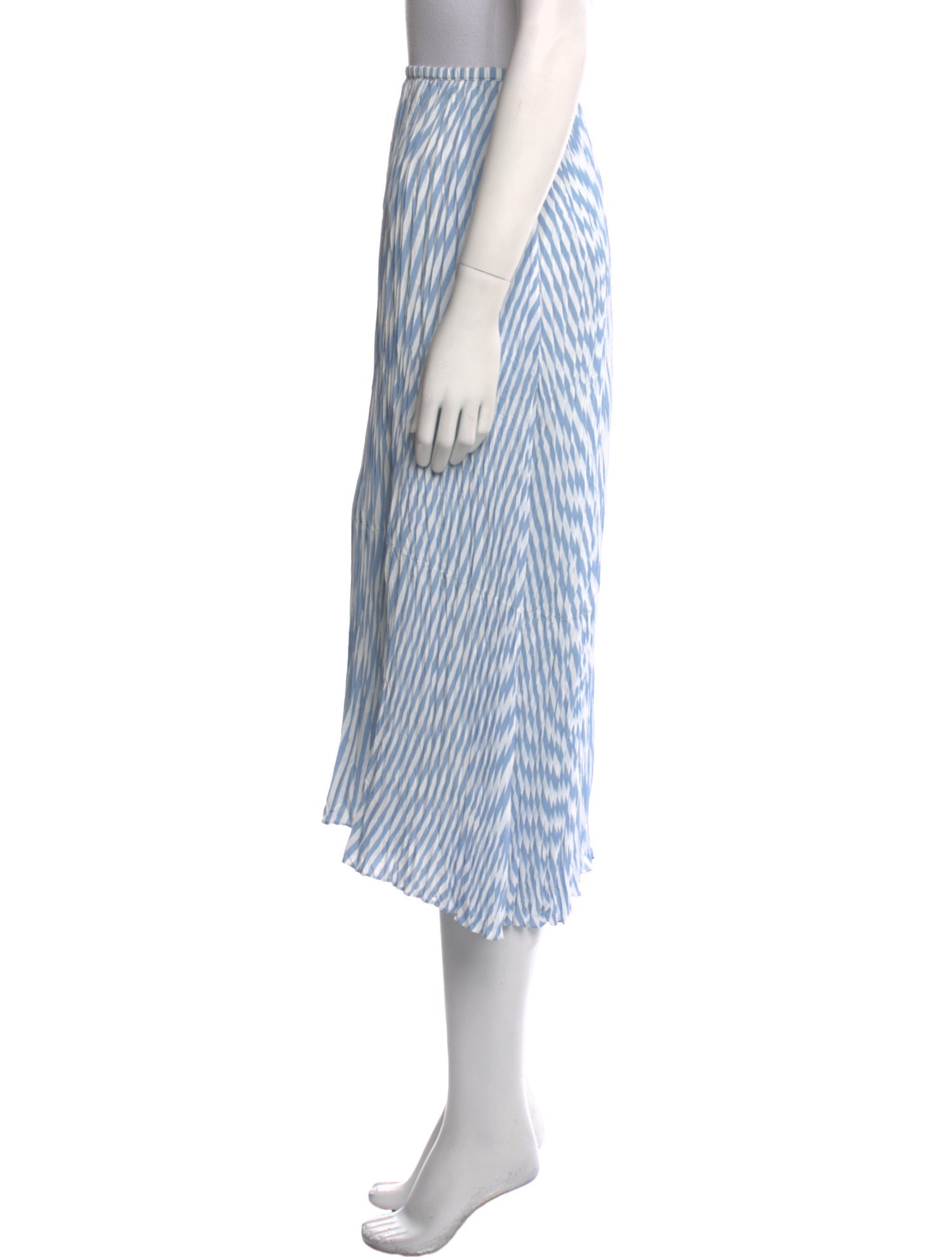 Vince Striped Midi Length Skirt