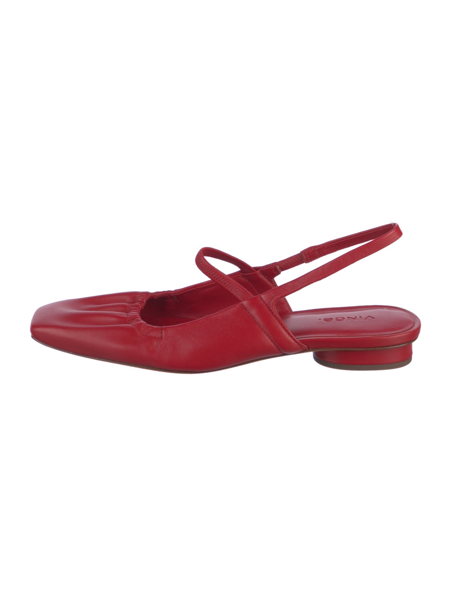 Vince Leather Slingback Flats