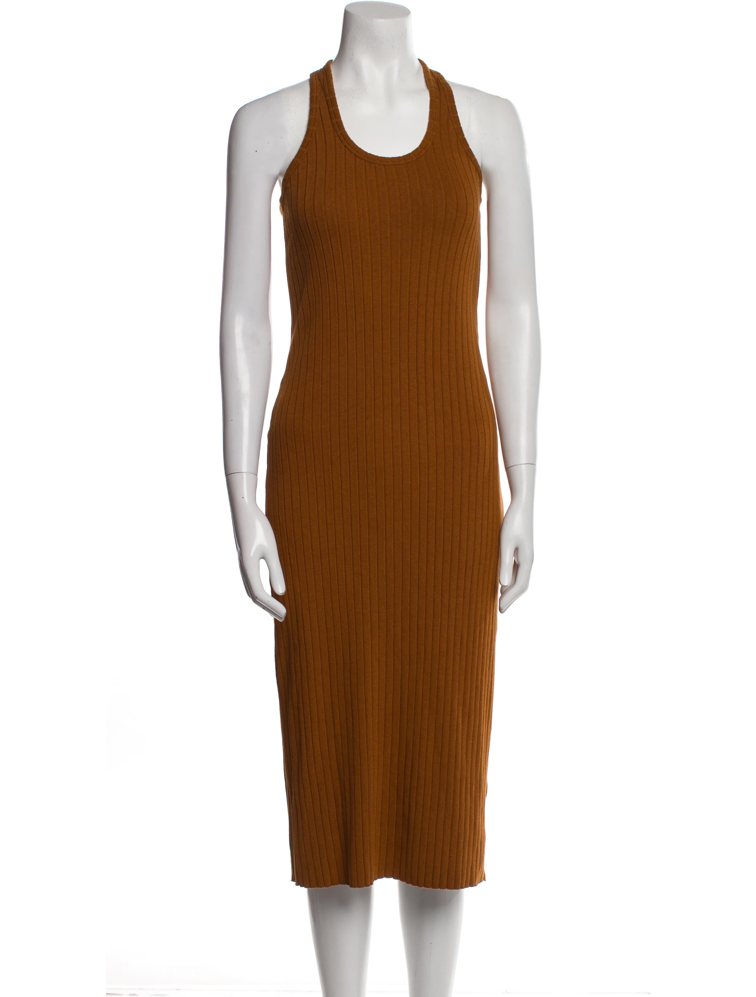 Vince Scoop Neck Midi Length Dress