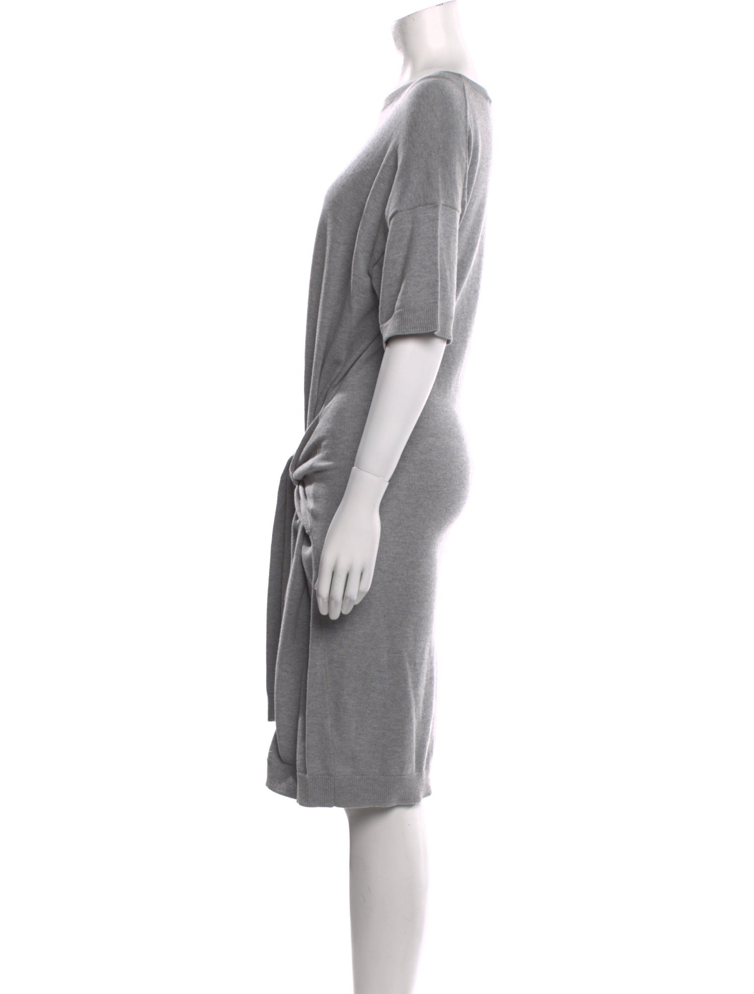 Vince Scoop Neck Knee-Length Dress