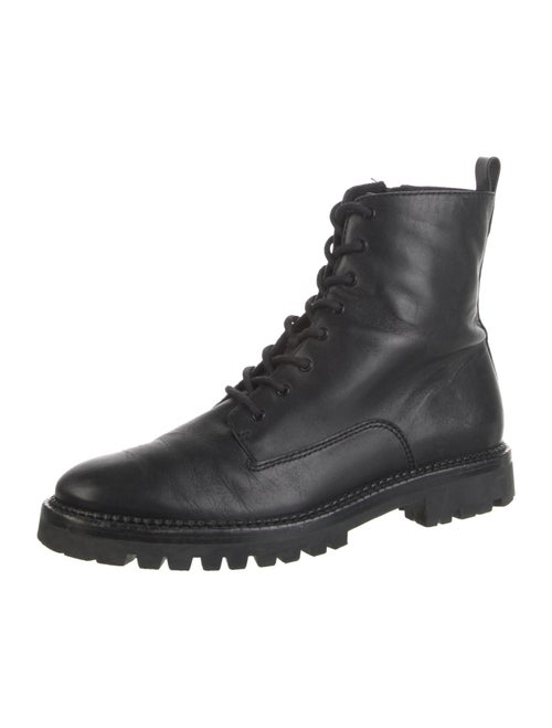 Vince Leather Combat Boots