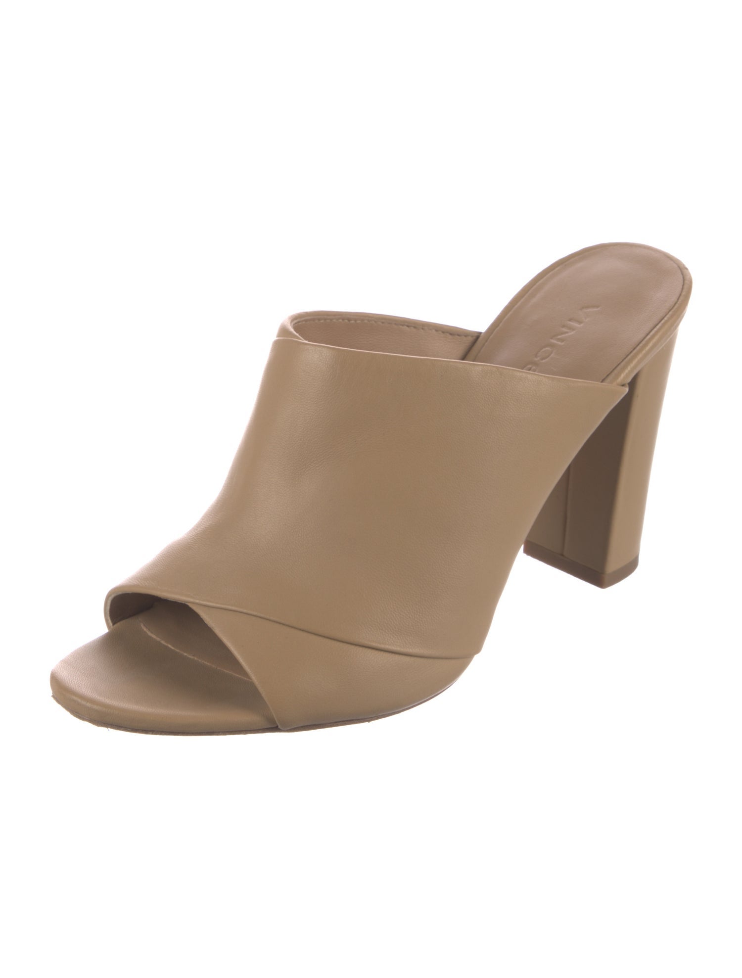 Vince Leather Slides