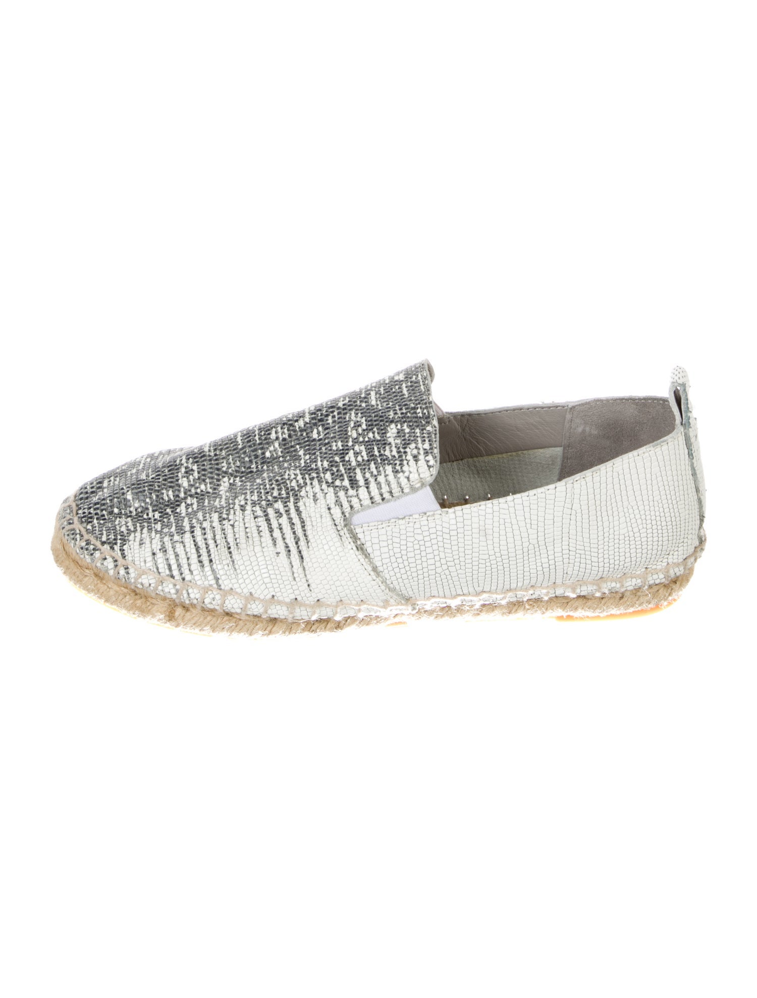 Vince Leather Printed Espadrilles