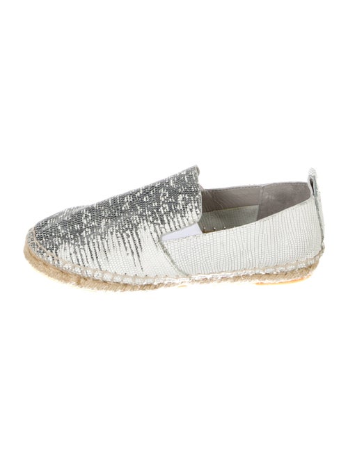 Vince Leather Printed Espadrilles