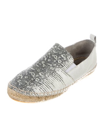 Vince Leather Printed Espadrilles